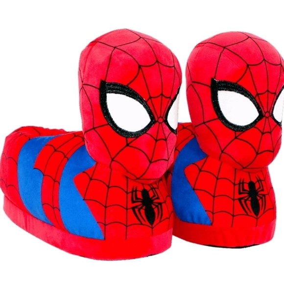 Happy Feet Spider Man Slippers. Size Meduim - Picture 1 of 8